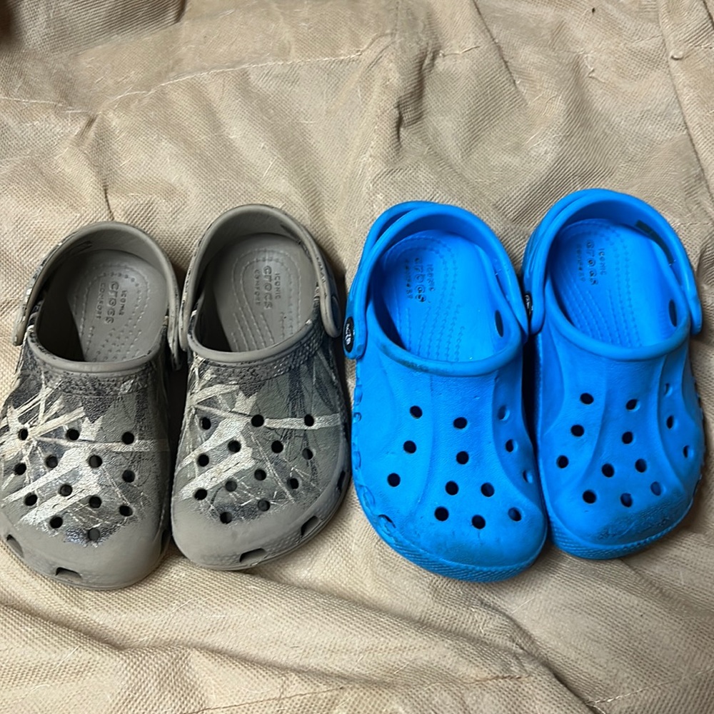 2 pair toddler 8 crocs